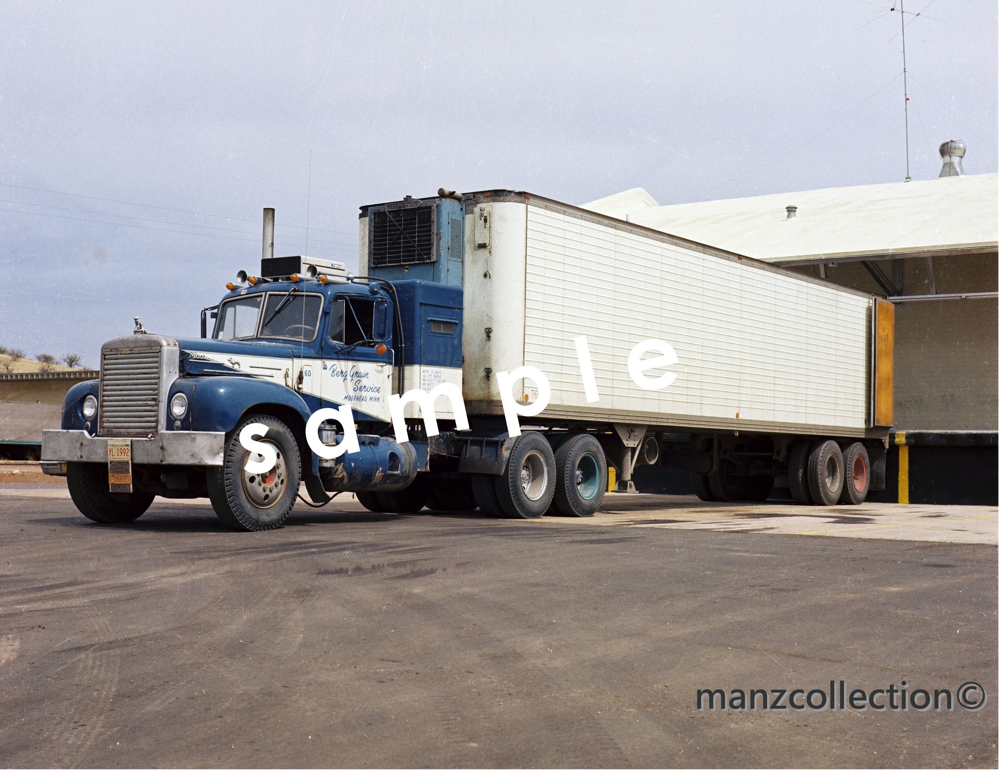 8X10 semi-truck photo 1950's LJ Mack - Transportation Treasure