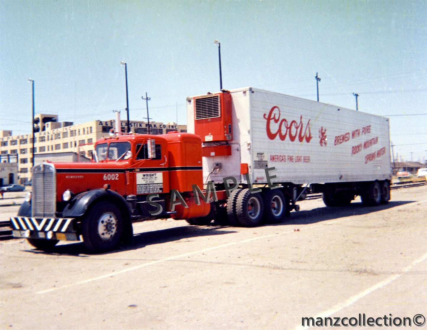 8x10 color semi-truck photo '50's Kenworth COORS - Transportation Treasure