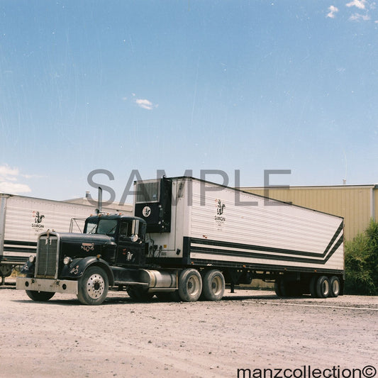 8x10 color semi-truck photo '50's KW PAUL SIMON TRUCKING - Transportation Treasure