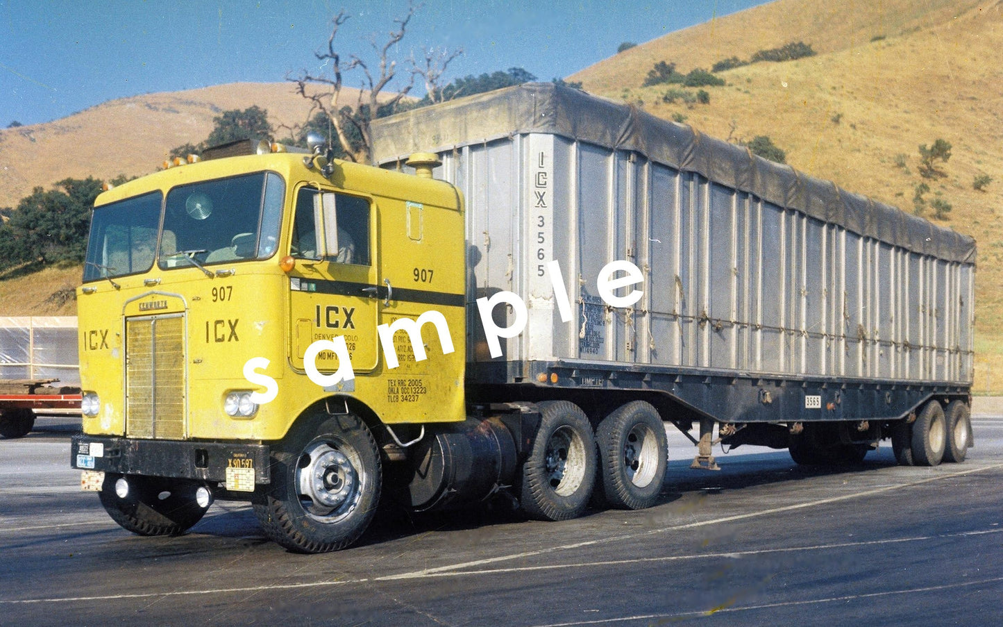 8x10 color semi-truck photo '60's ICX KW COE - Transportation Treasure