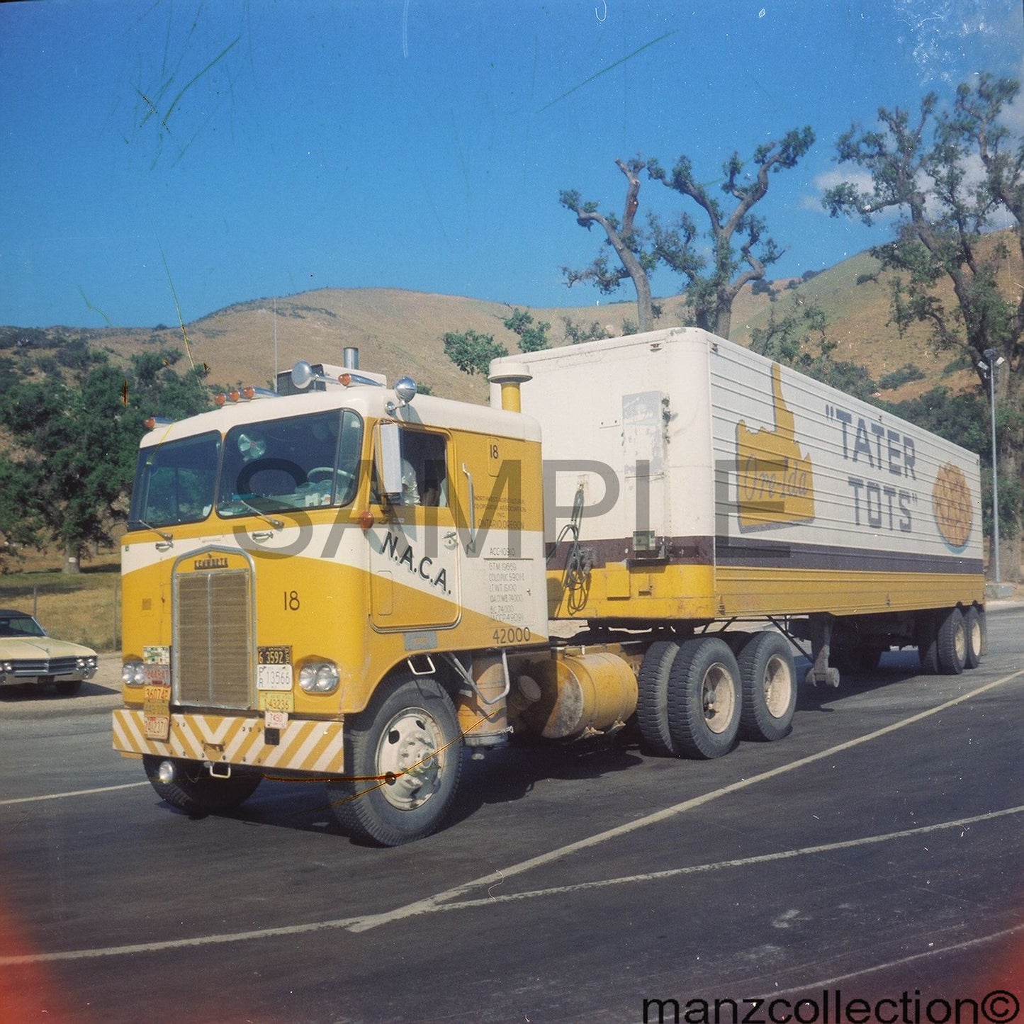 8x10 color semi-truck photo '60'S KW NACA ORE-IDA - Transportation Treasure