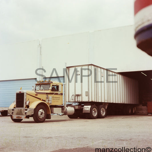8x10 color semi-truck photo '60's Peterbilt RICHARDS TRUCKING - Transportation Treasure