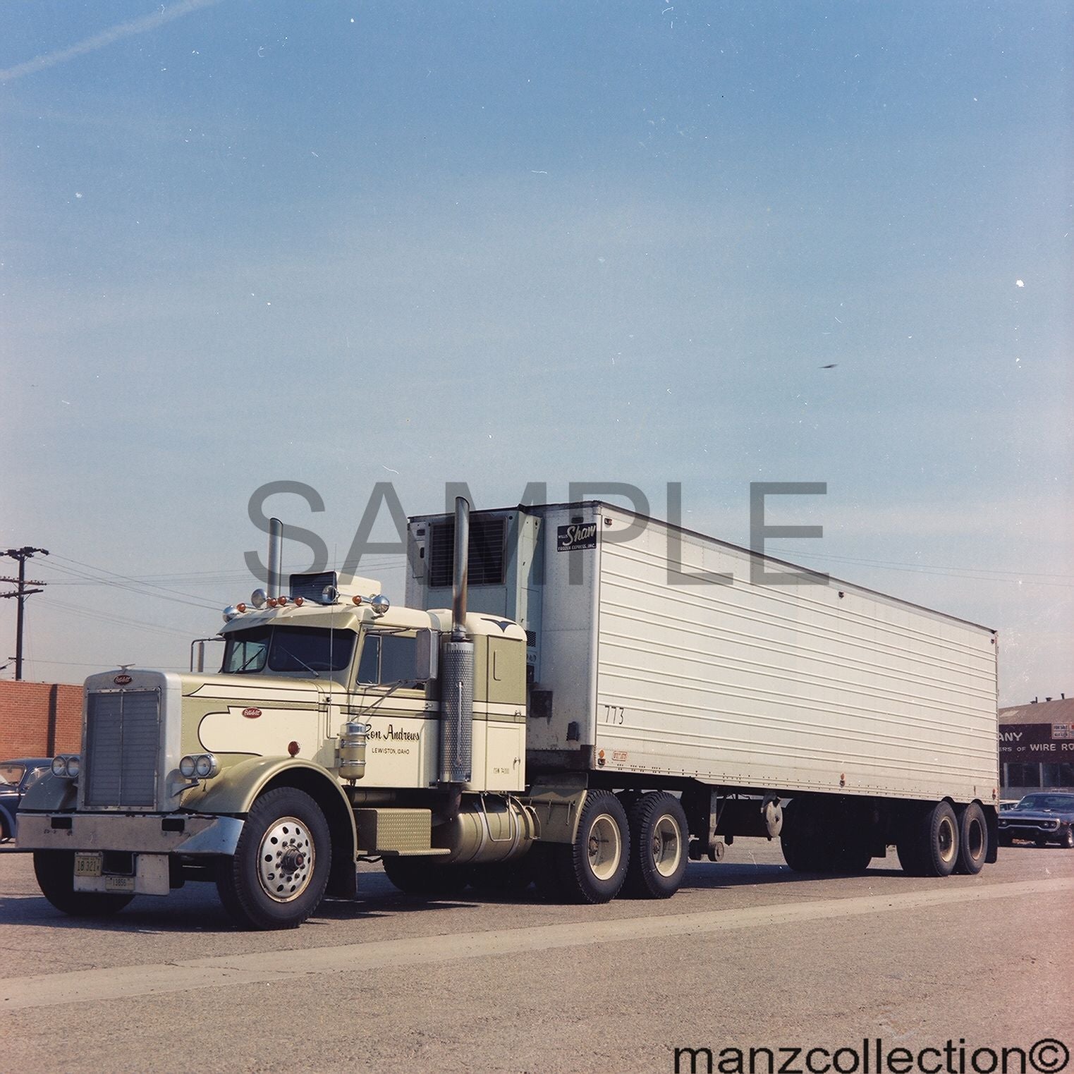8x10 color semi-truck photo '60's Peterbilt RON ANDREWS - Transportation Treasure