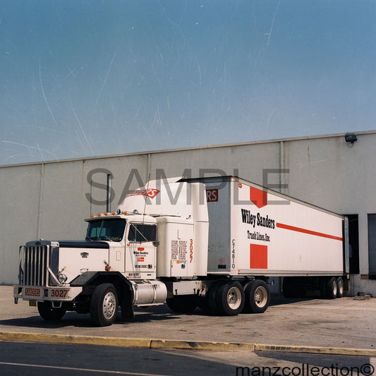 8X10 semi-truck photo '70's Autocar WILEY SANDERS - Transportation Treasure