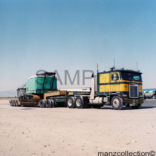 8X10 color semi-truck photo '70's KW COE International Transport - Transportation Treasure
