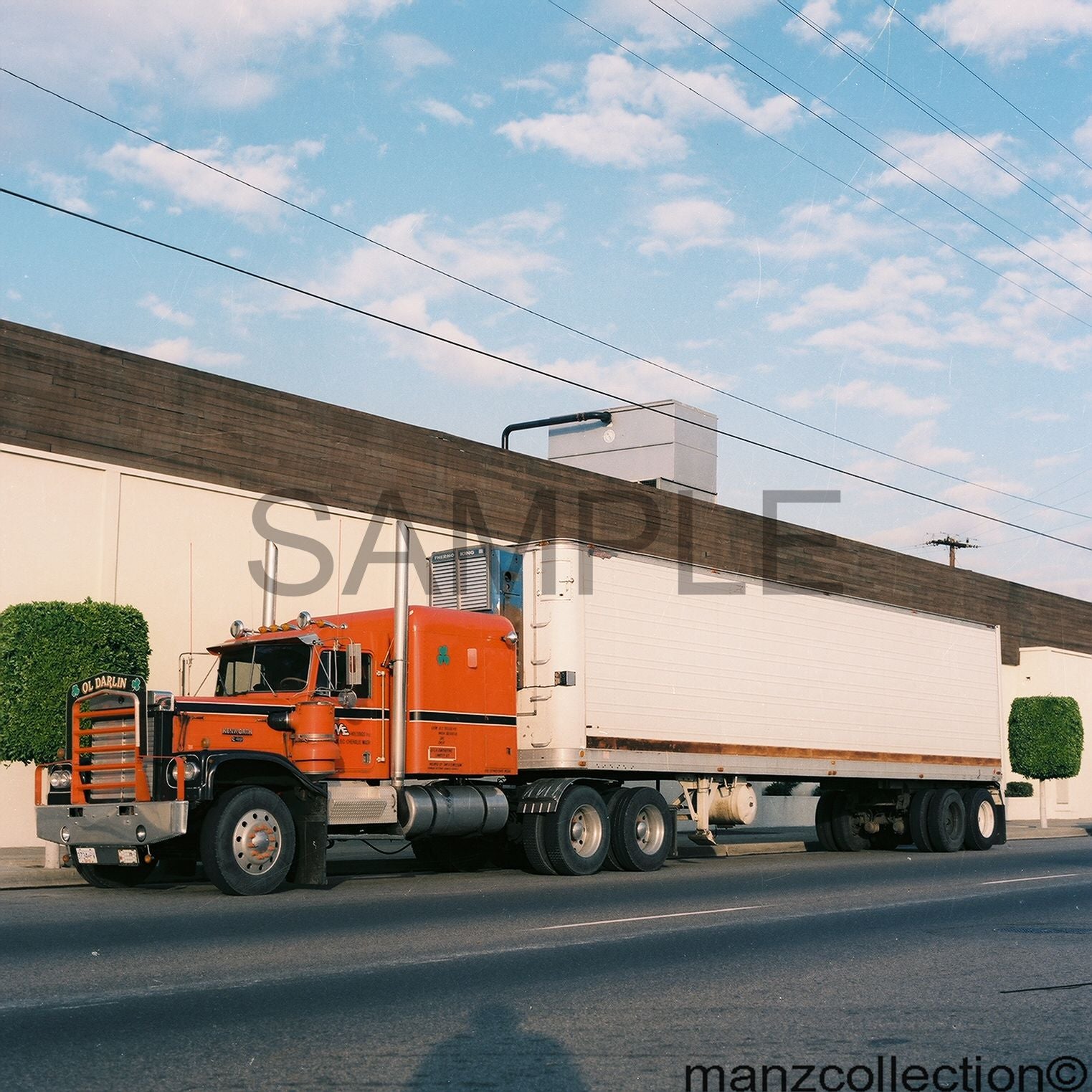 8X10 color semi-truck photo '70's KW SPECIAL MODEL - Transportation Treasure