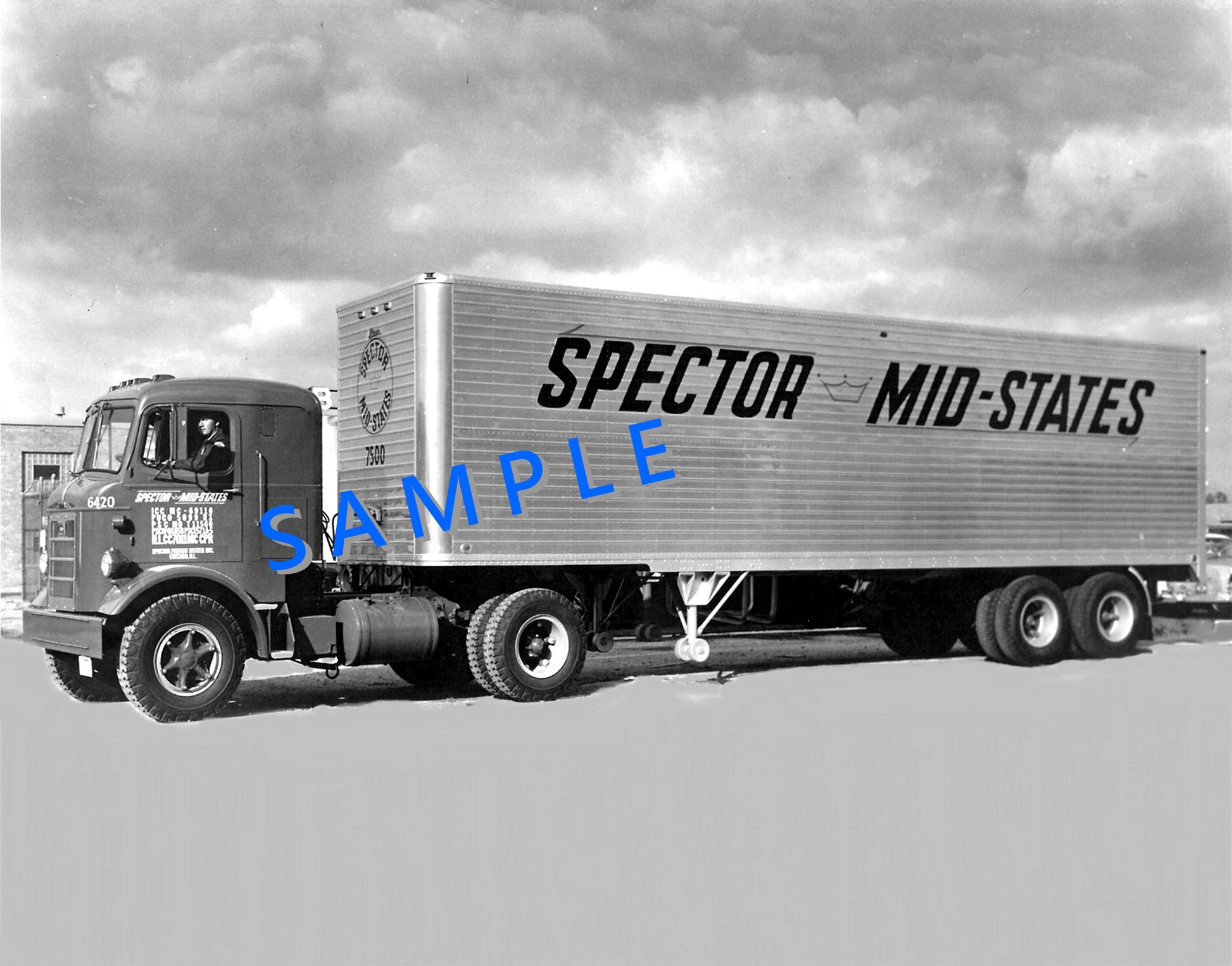 8X10 semi-truck photo MACK H63 SPECTOR MID-STATES - Transportation Treasure
