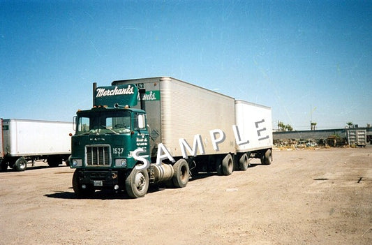 8X10 semi-truck photo Mack F MERCHANTS - Transportation Treasure